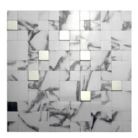 دیوارپوش مدل تایل بین کابینتی پشت چسبدار کد 20018 بسته 6 عددی