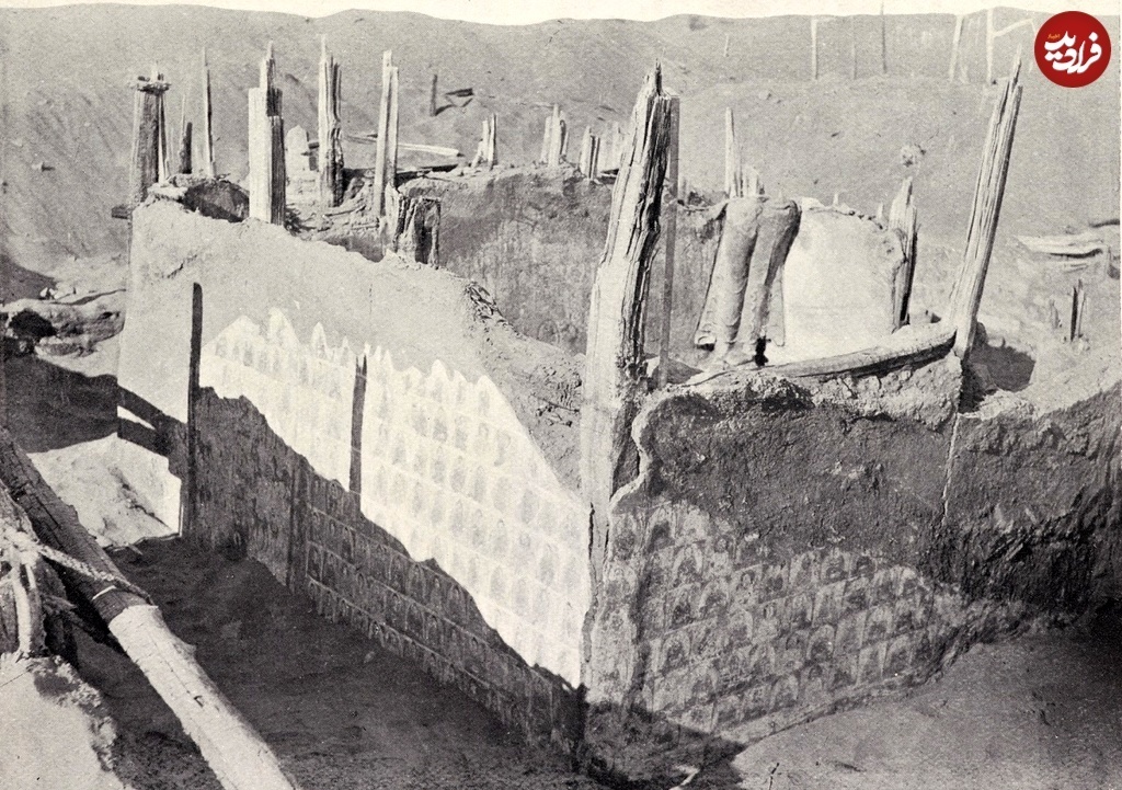 شهری با «نقاشی‌های ایرانی» که بعد از ۱۲۰۰ سال از زیر شن‌های بیابان بیرون آمد