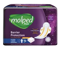 نوار بهداشتی مولپد مدل نیم ضخیم ویژه بسته 9 عددی