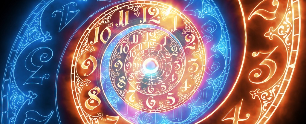 time clock spiral altered con header