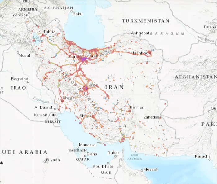 نقاط تحت پوشش 5G همراه اول در استان‌های کشور