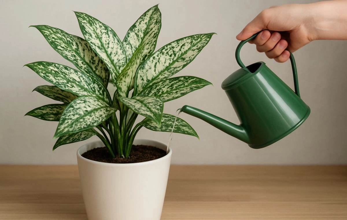 شرایط آبیاری گل آگلونما برفی