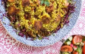 طرز تهیه‌ی کلم پلو شیرازی