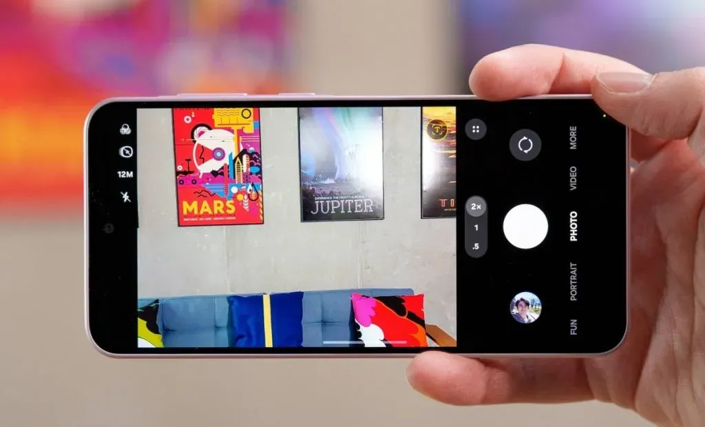 رابط کاربری دوربین A36