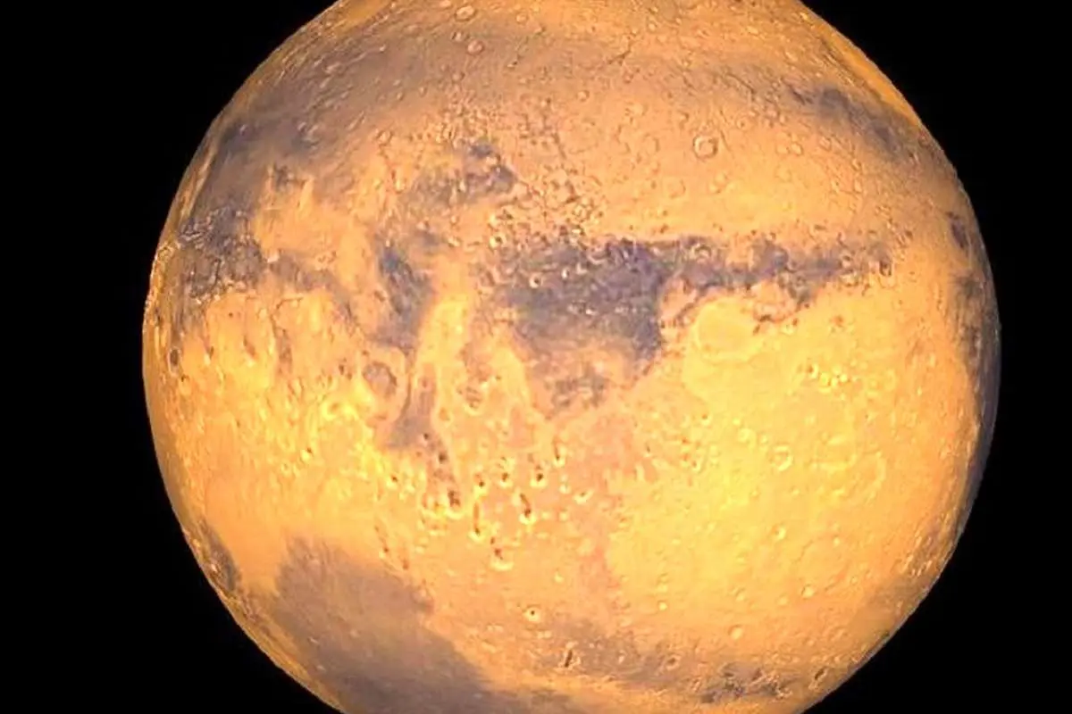 تصویری زیبا از آبشار شن در سطح مریخ