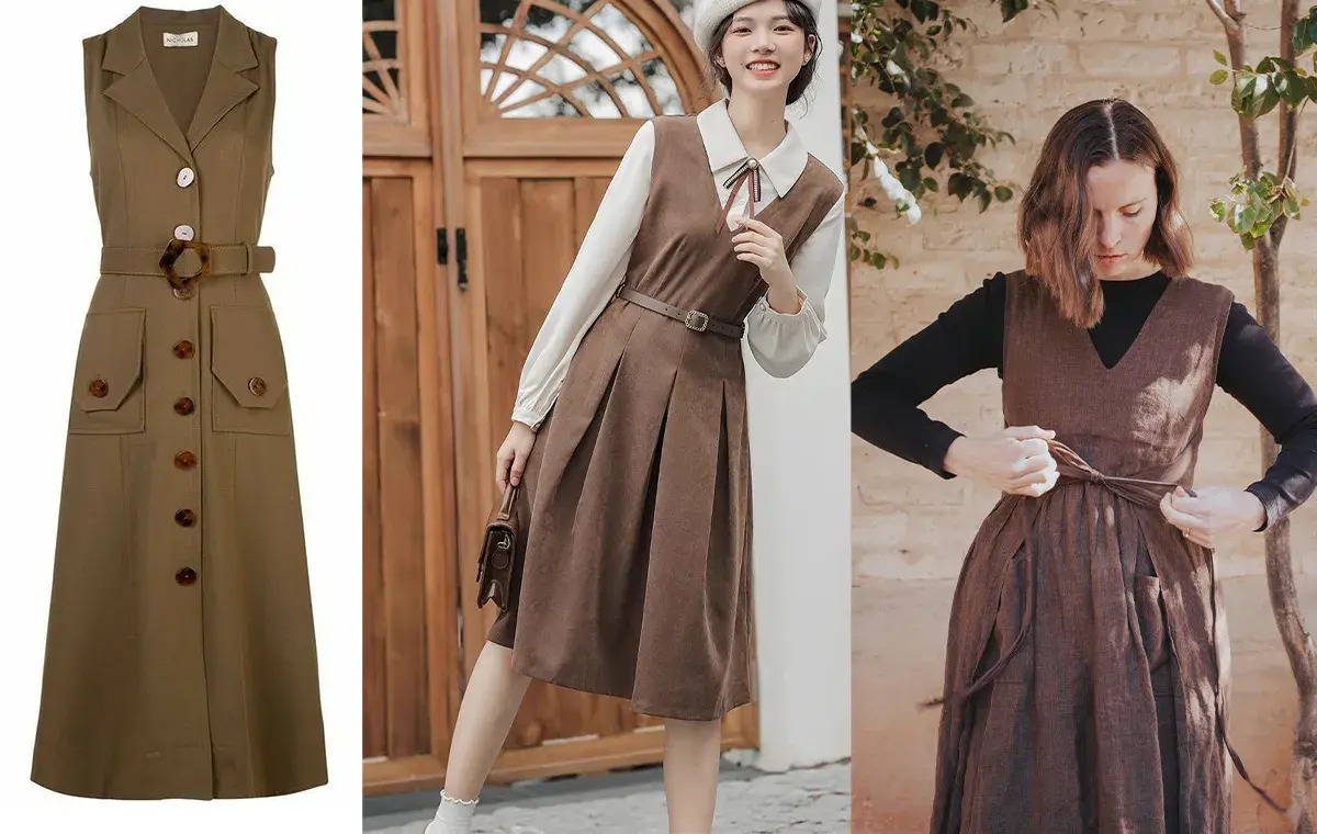 مدل سارافون تابستانی کمربند‌دار 