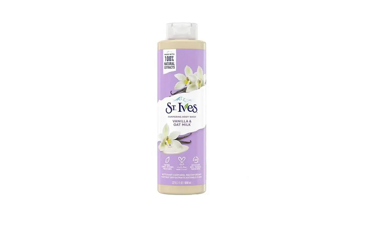 شامپو بدن وانیل و شیر جو دوسر سینت ایوز (St. Ives Vanilla & Oat Milk Body Wash)