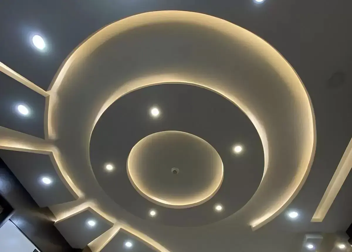  کناف سقف پذیرایی گرد یا نیم‌گرد