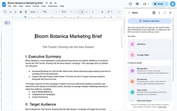 جمینای ورک‌اسپیس