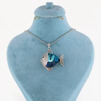 گردنبند زنانه مدل ماهی کد AAB421