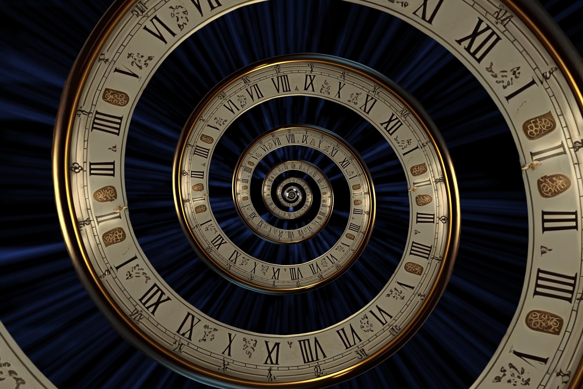 Clock Spiral Time Travel Space Physics Crop