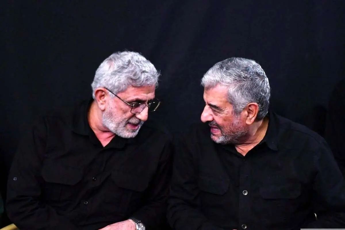 تصاویر؛ صمیمیت خاص سردار قاآنی و سردار جعفری