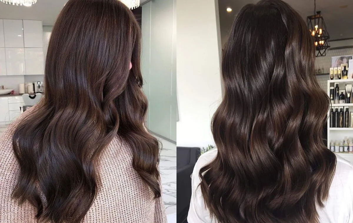 رنگ مو موکا گرم