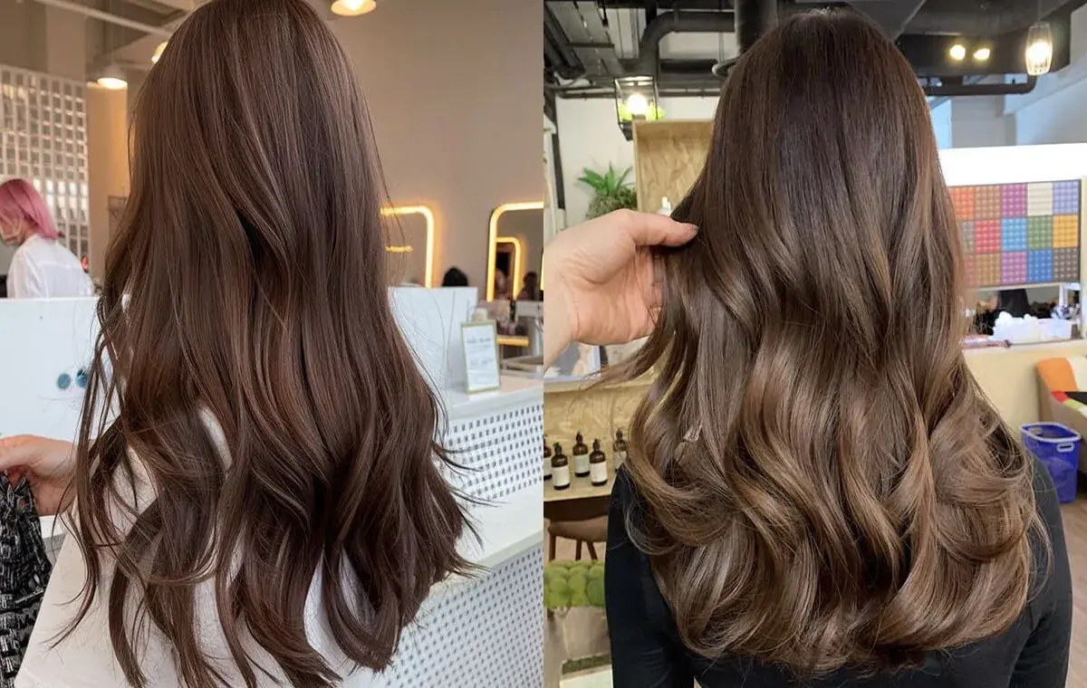 رنگ مو موکا گرم