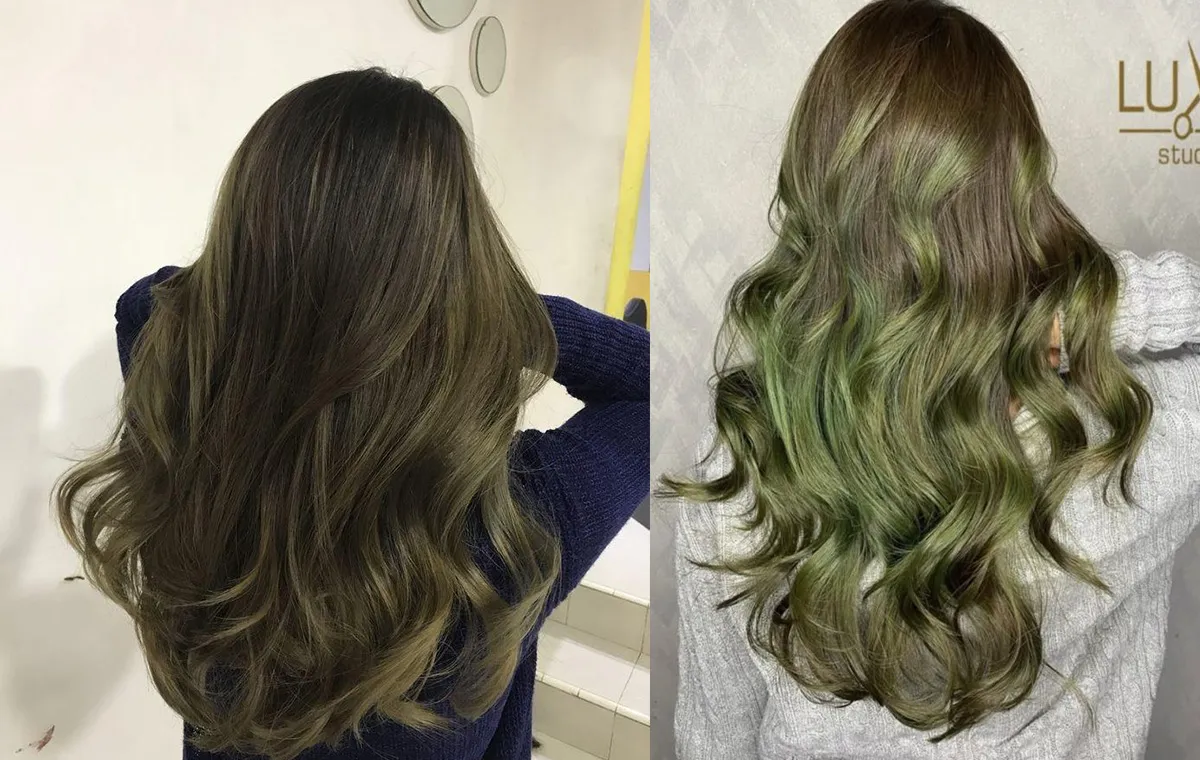 رنگ مو مش زیتونی جزو ترکیب رنگ و مش جدید