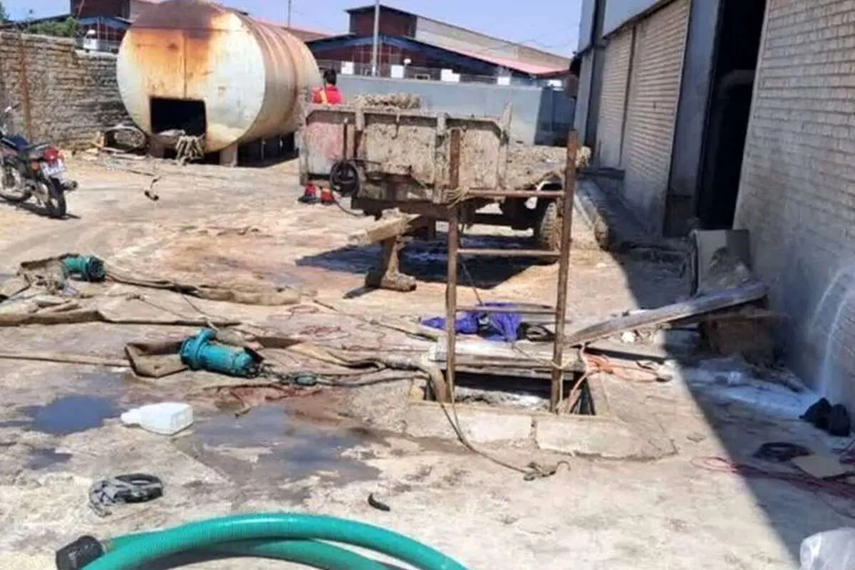 سقوط ۷ کارگر به داخل چاه فاضلاب یک شرکت؛ ۳ کشته و ۴ مصدوم