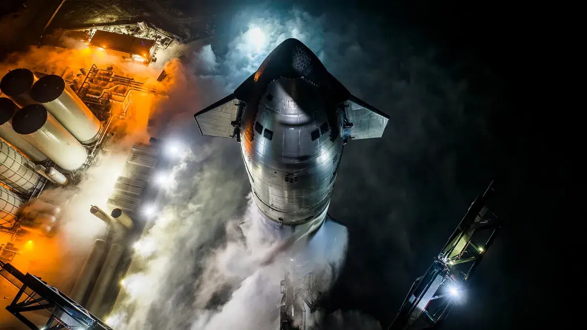 استارشیپ از نمای بالا