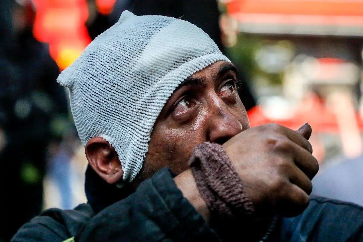 تصاویر؛ حریق گسترده کارگاه مبل‌سازی و شهادت رضا فخریان