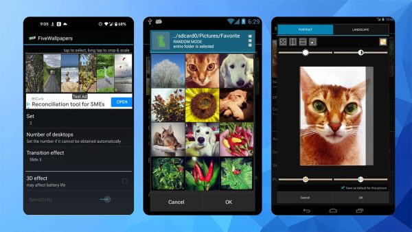 تنظیم والپیپر مجزا برای صفحات اصلی اندروید