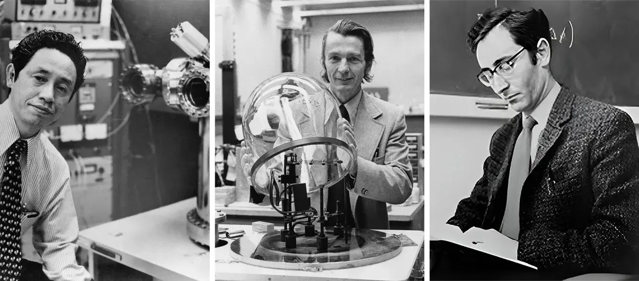 از راست: جوزفسون، گیور، ایساکی