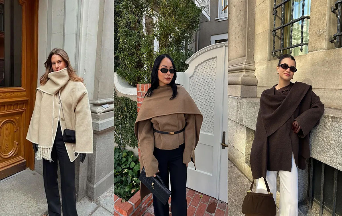 مدل پالتو جدید زنانه شال‌دار