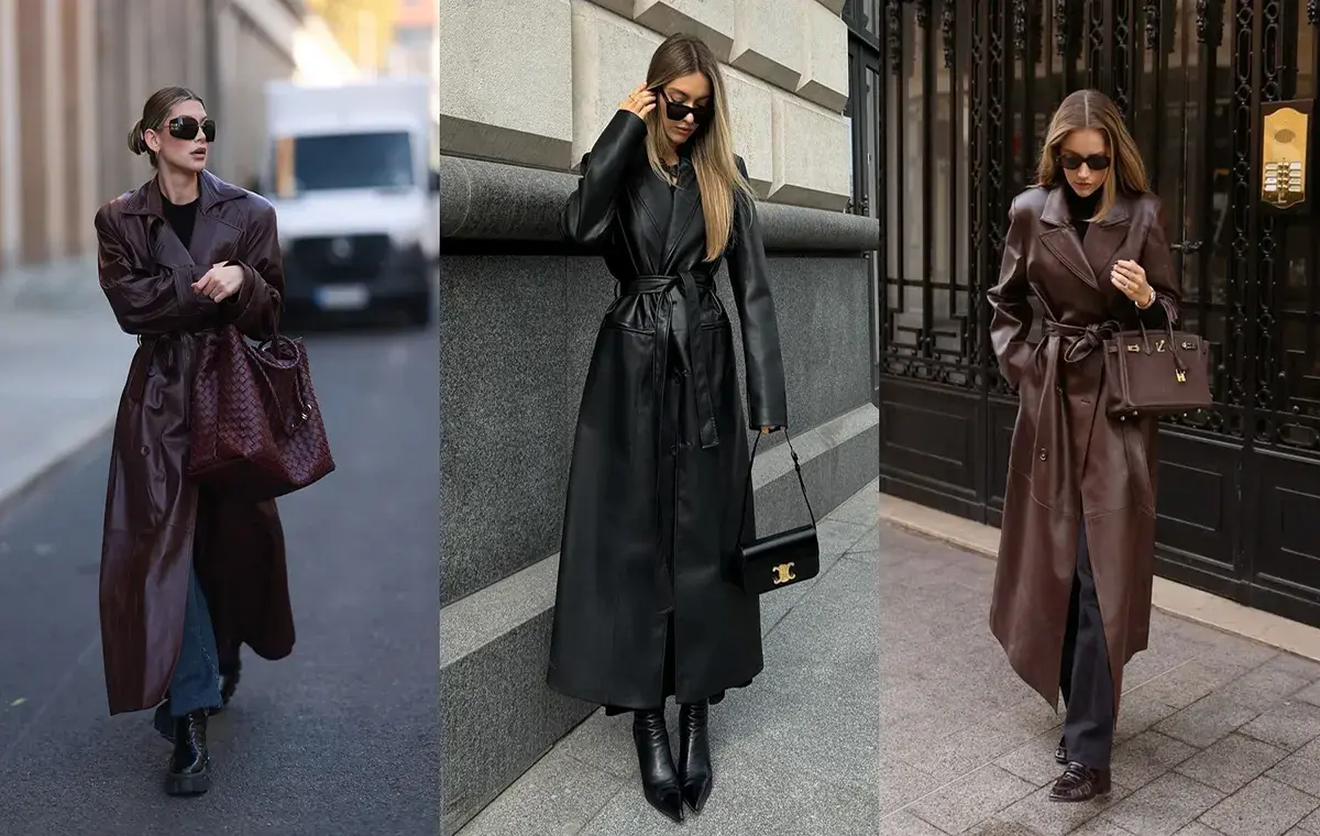 مدل پالتو ساده و شیک جدید چرم