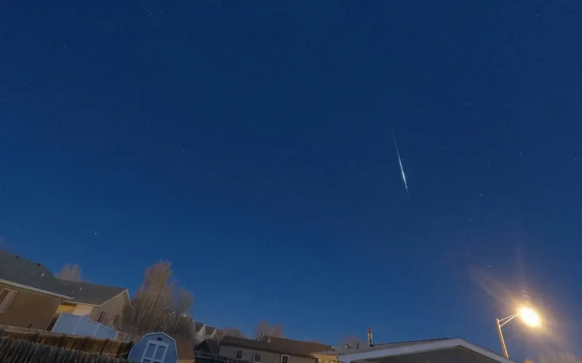 بارش شهابی اسدی در رپید سیتی، داکوتای جنوبی