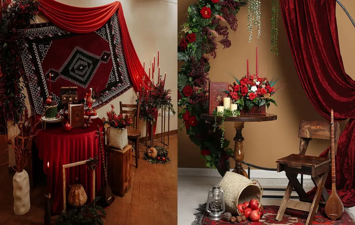 ایده دکور شب یلدا برای عکاسی