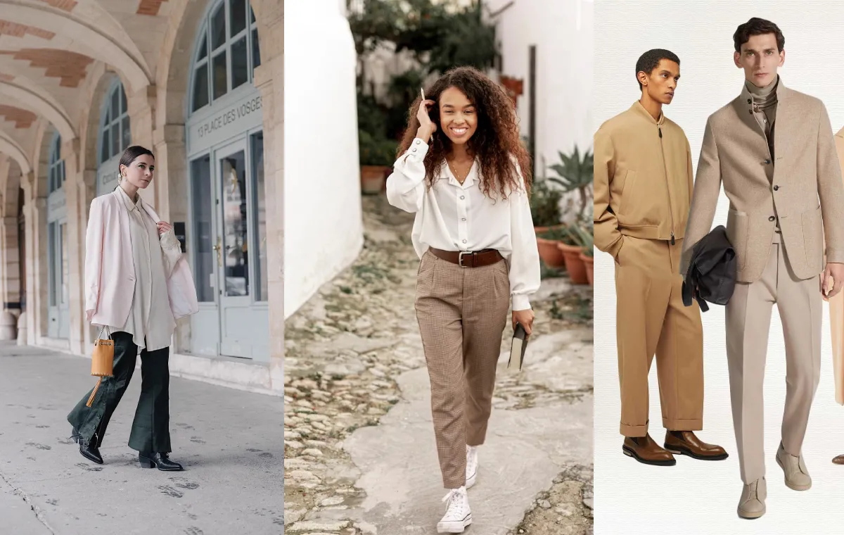 رنگ نود در استایل زنانه و مردانه