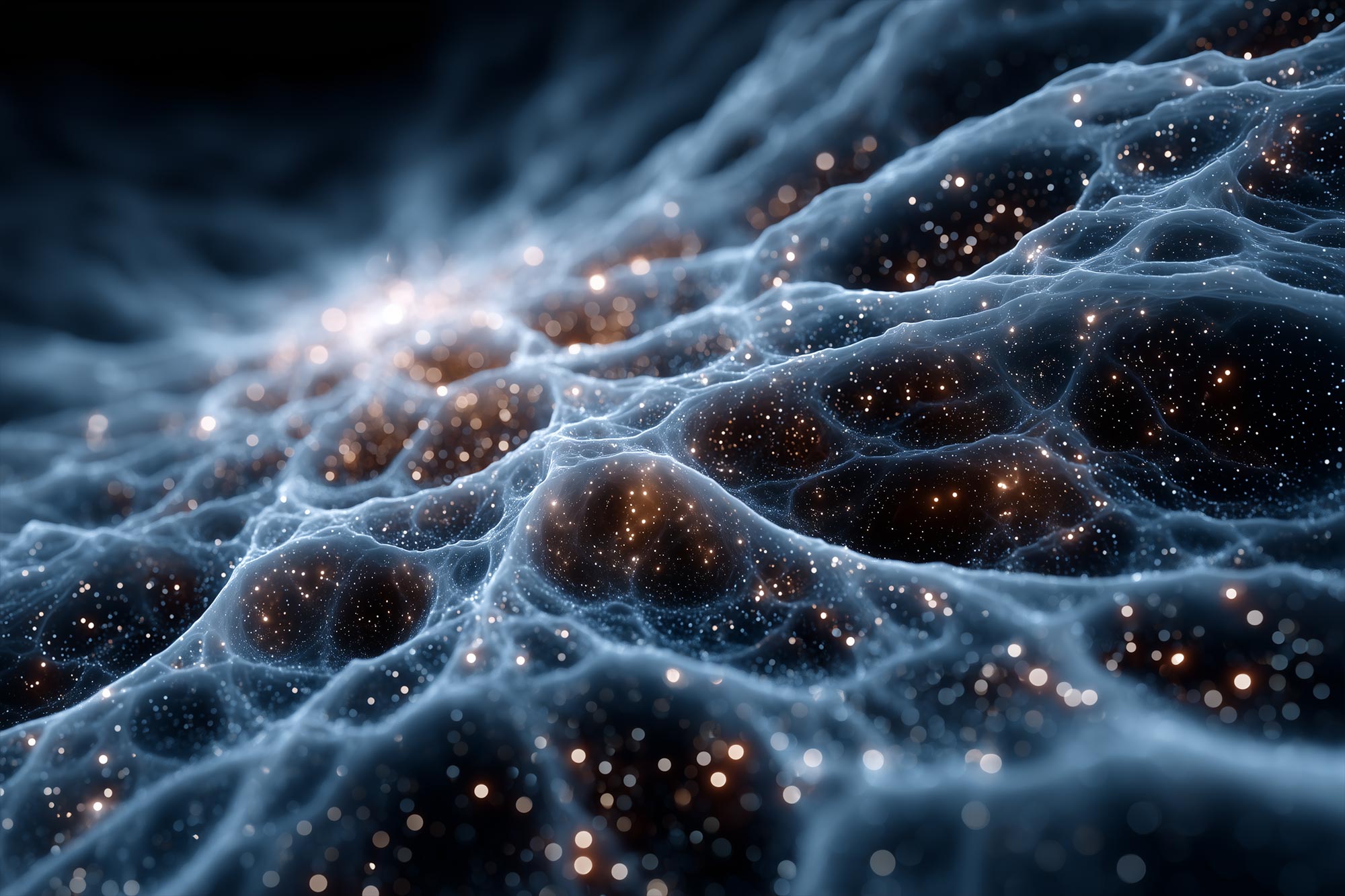 Dark Matter Astrophysics Art Concept Illustration