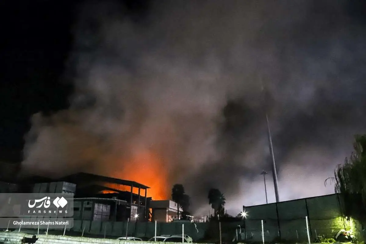 مهار آتش در کارخانه کاله آمل