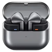 هدفون بلوتوثی سامسونگ مدل Galaxy Buds3 Pro دارای نویز کنسلینگ فعال (ANC)، درگاه شارژ USB Type-C، شارژ بی سیم، با قابلیت اتصال به چند دستگاه، پشتیبانی از فرمان لمسی، پشتیبانی از دستیار صوتی، مقاوم در برابر آب