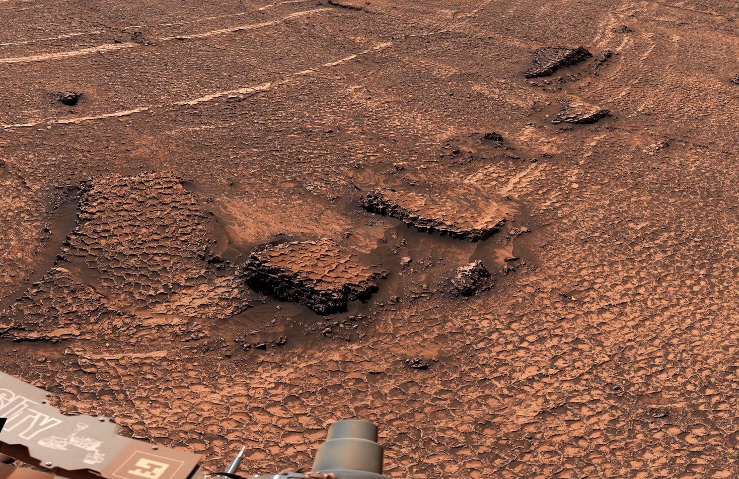 NASAs Curiosity Mars Rover Honeycomb Textures