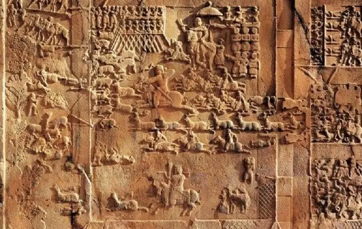 صحنه شکار گوزن