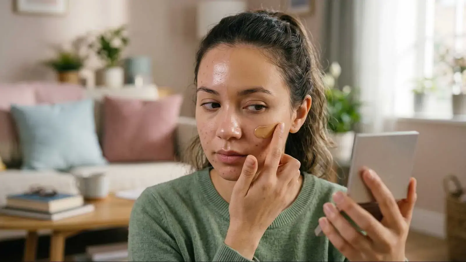 matte tinted sunscreen اکنه