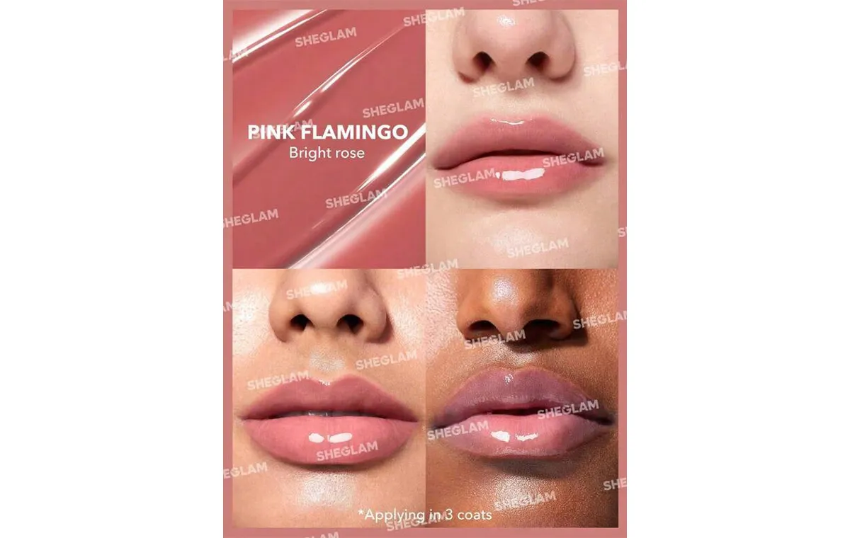 لیپ پلامپر شاین شیگلم رنگ Pink Flamingo