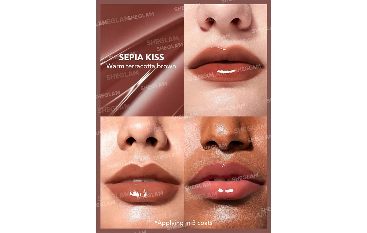 لیپ پلامپر شاین شیگلم رنگ Sepia Kiss